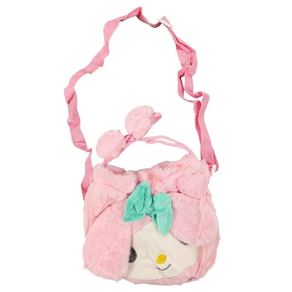 My Melody Plush Purse Sanrio Crossbody‎ Bag Kids Shoulder Bag Pink Kawaii NEW